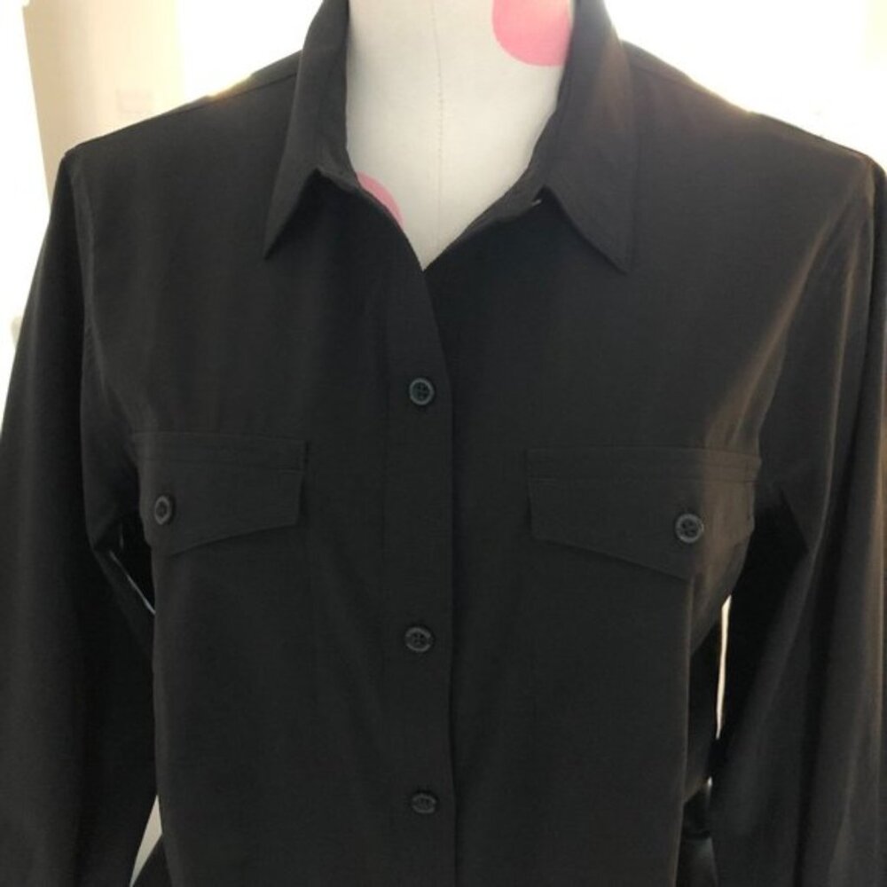 Eddie Bauer Departure 20 Classic Fit Casual Lg Sleeve Shirt UPF 50  Navy Sz M